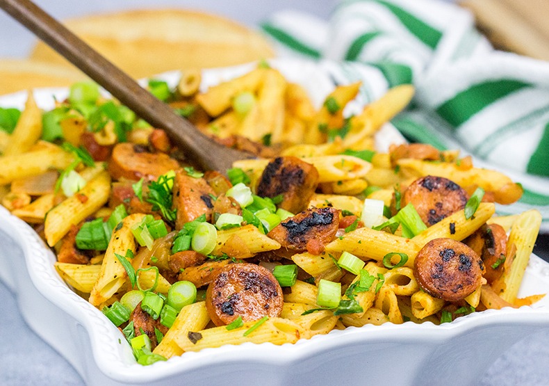 Cajun Chicken Sausage Pasta 